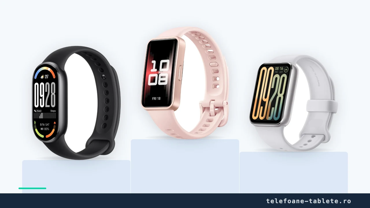 Xiaomi Smart Band 10, Huawei Band 9 si Xiaomi Smart Band 9 Pro, comparate pe pagina produsului din magazine