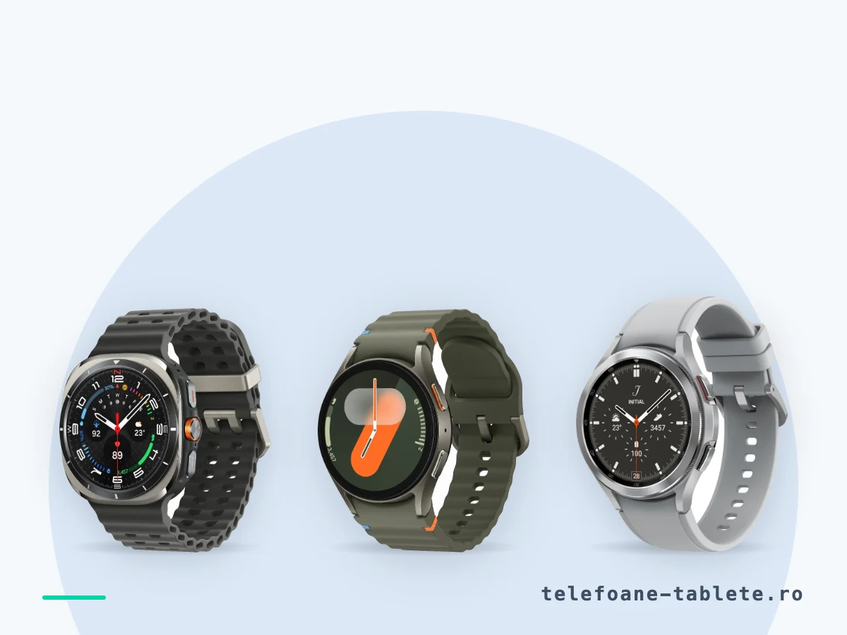 Smartwatch Samsung: o treapta de gama in plus intre doua ceasuri identice