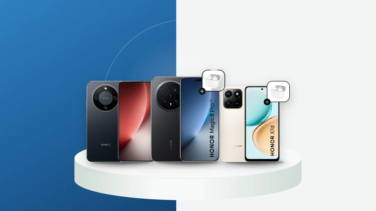 Trei telefoane Honor comparate: Magic 8 Pro, Magic 8 Lite si X7d