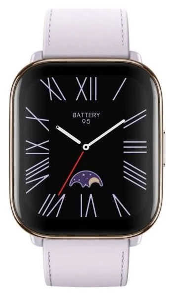 Amazfit Active Lavanda, 24 de grame si curea din piele ecologica