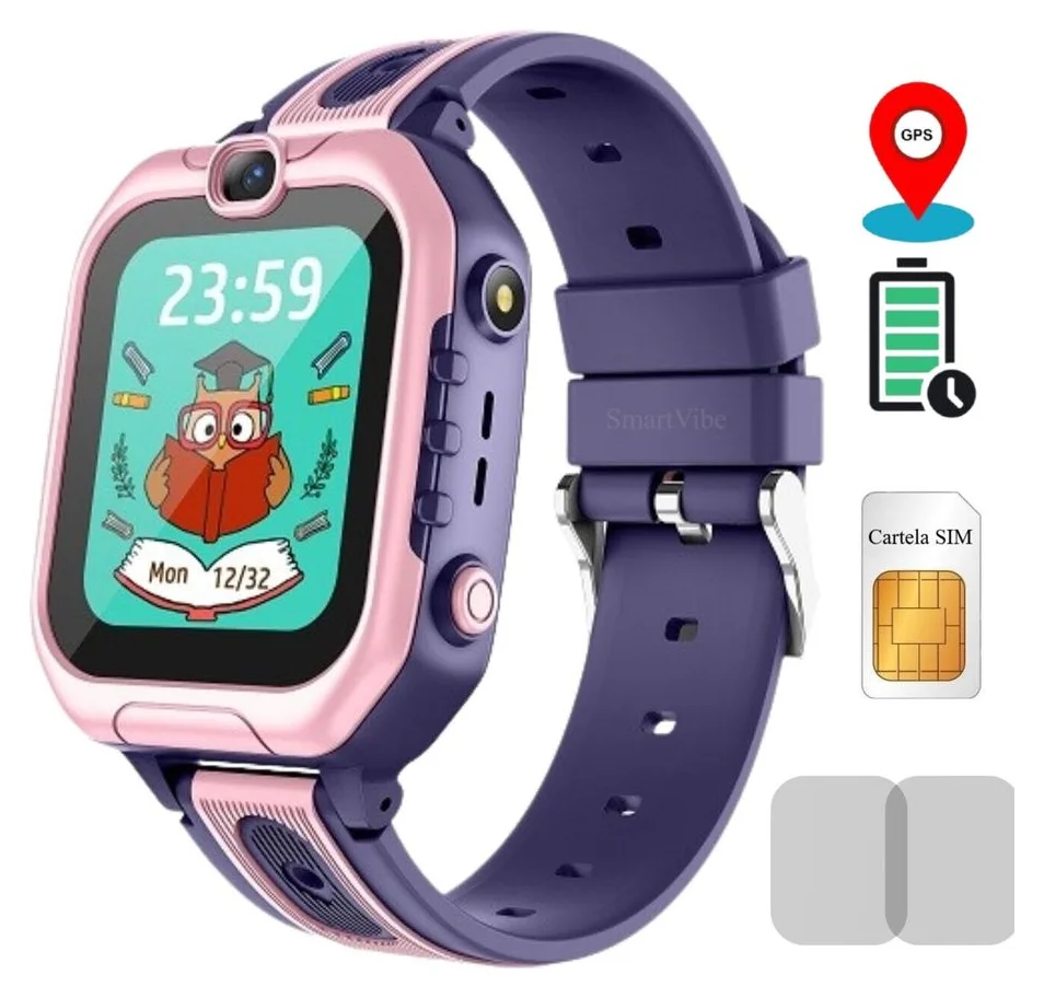 MiniWATCH eKiD15 4G, tracker GPS cu apel video