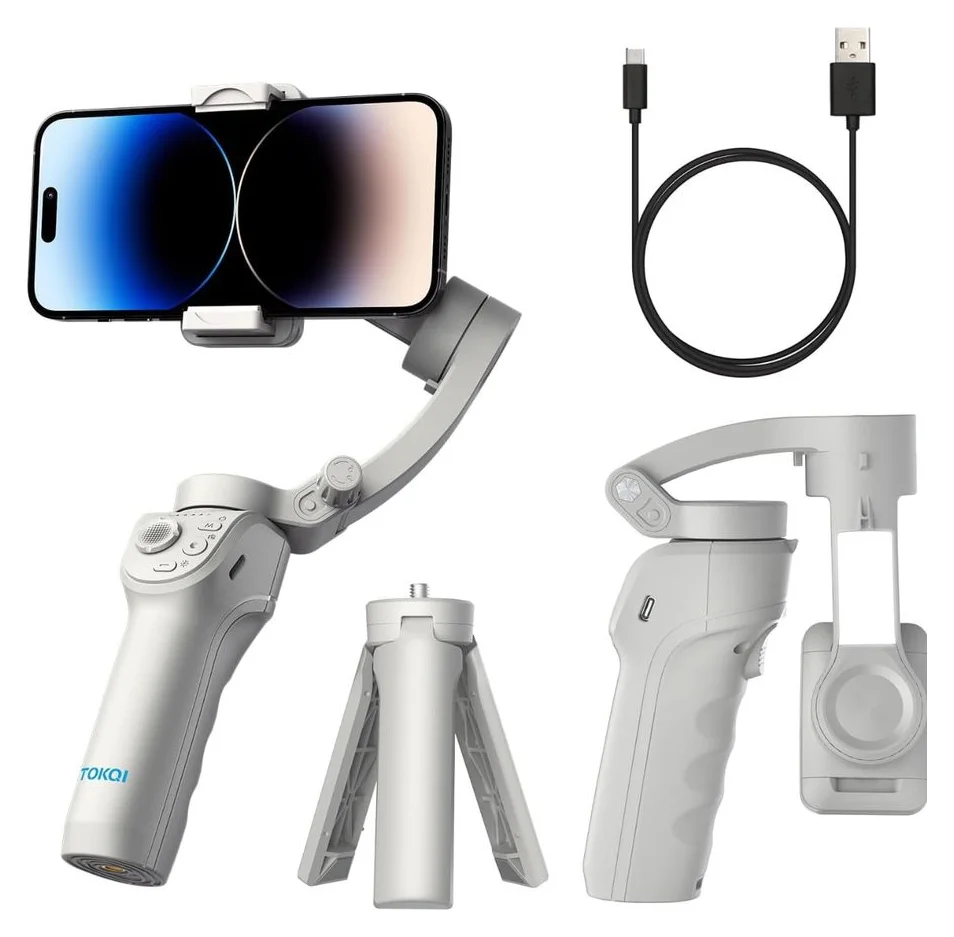 Dasbo Gimbal Pro, pentru telefon si GoPro, trepied inclus